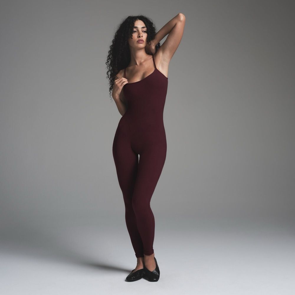SKIMS Burgundy Jumpsuit